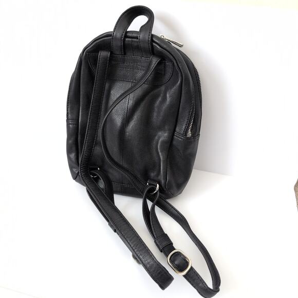 Still Nordic Black Flo City Backpack 65654 Leather Quilted Mini Bag - Picture 8 of 12